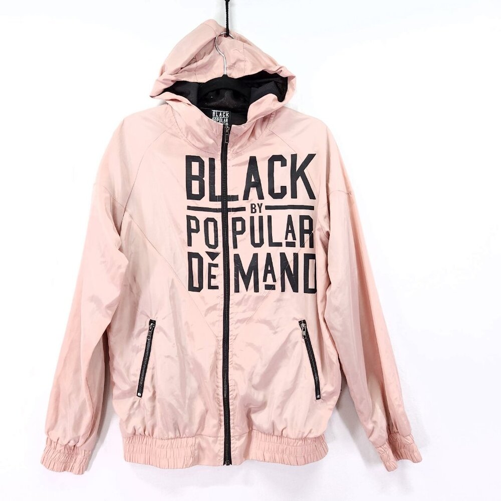 HGC Black by Popular Demand Women’s Windbreaker Jacket Pink Size Small